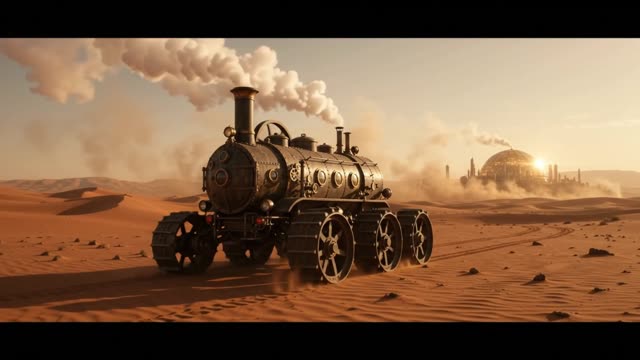 Still from scene 1: Across the Crimson Valley